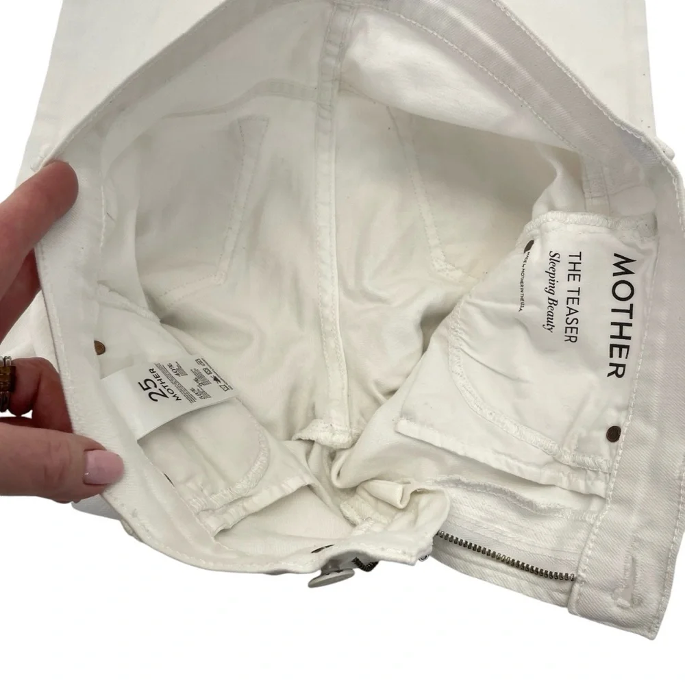 MOTHER The Teaser Jeans 25 White